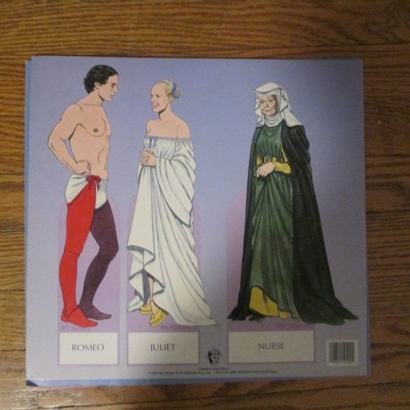 2 Vintage 1995 Tom Tierney Paper Doll Sets BRIDES AROUND the WORLD  ROMEO JULIET - Picture 7 of 9